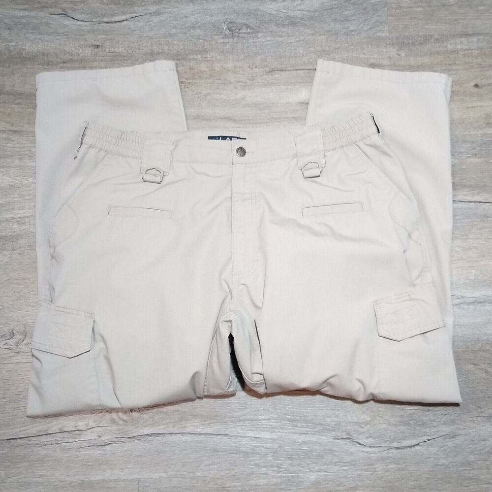 LA Police Gear Pants Mens 42x30 Khaki Cargo Pockets Workwear Tactical LAPG